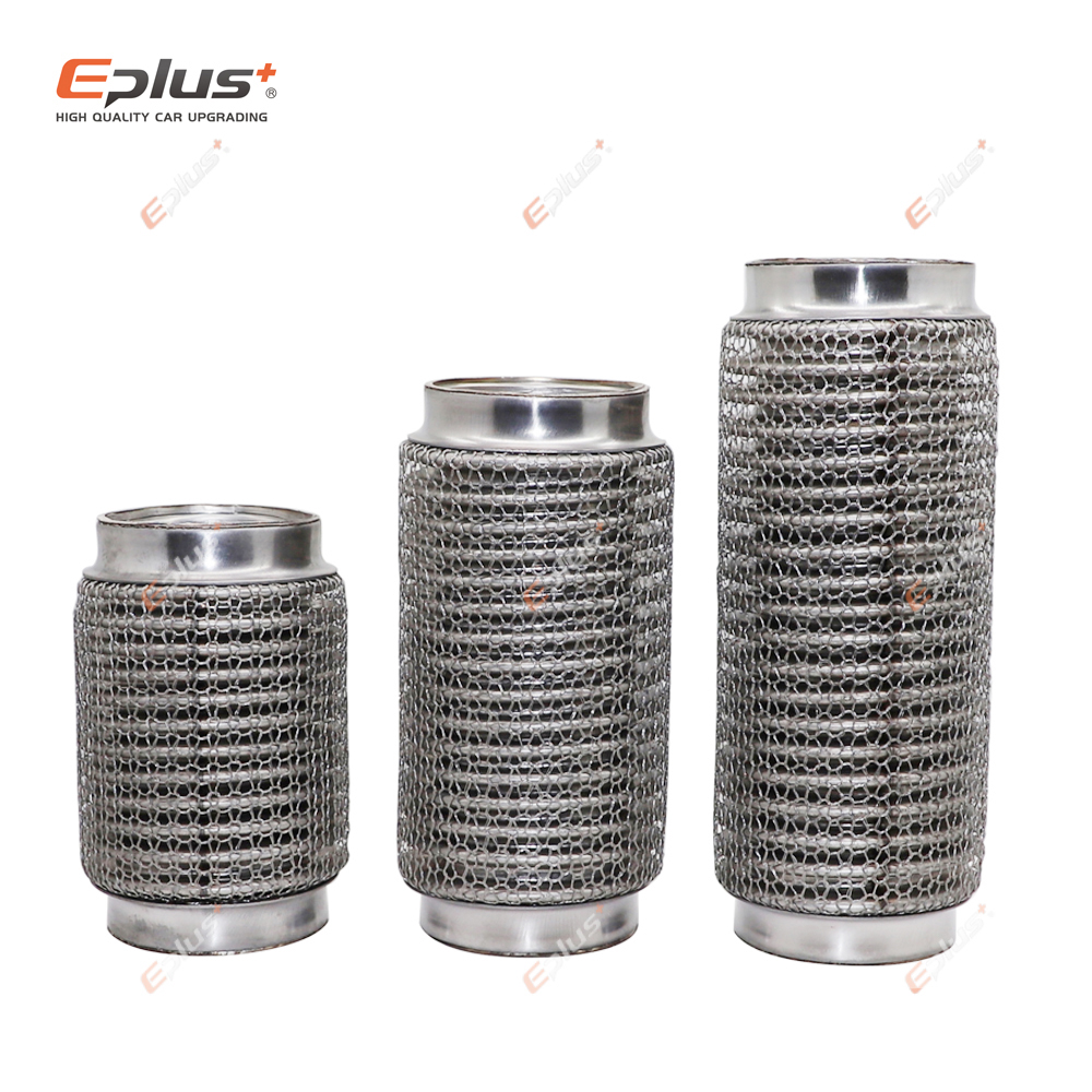 Stainless Mesh Band - EPLUS Universele auto-uitlaatbuis Telescopische flexibele verbinding