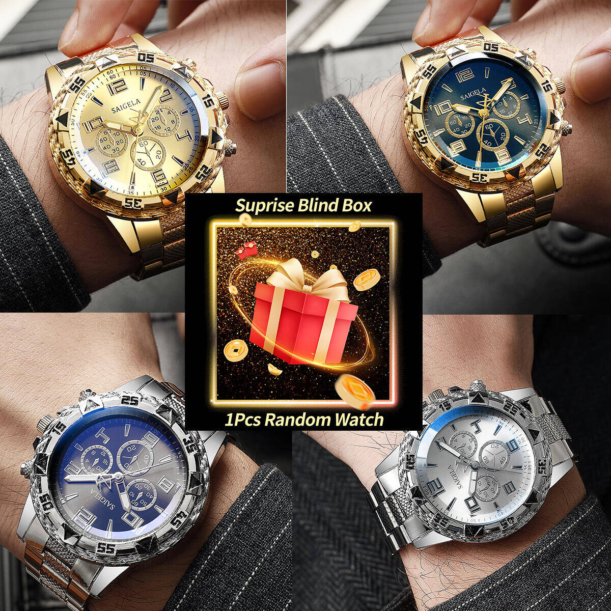 Accessories With Watch - 1PC Verrassing Mystery Horloge Blind Box-Mannen