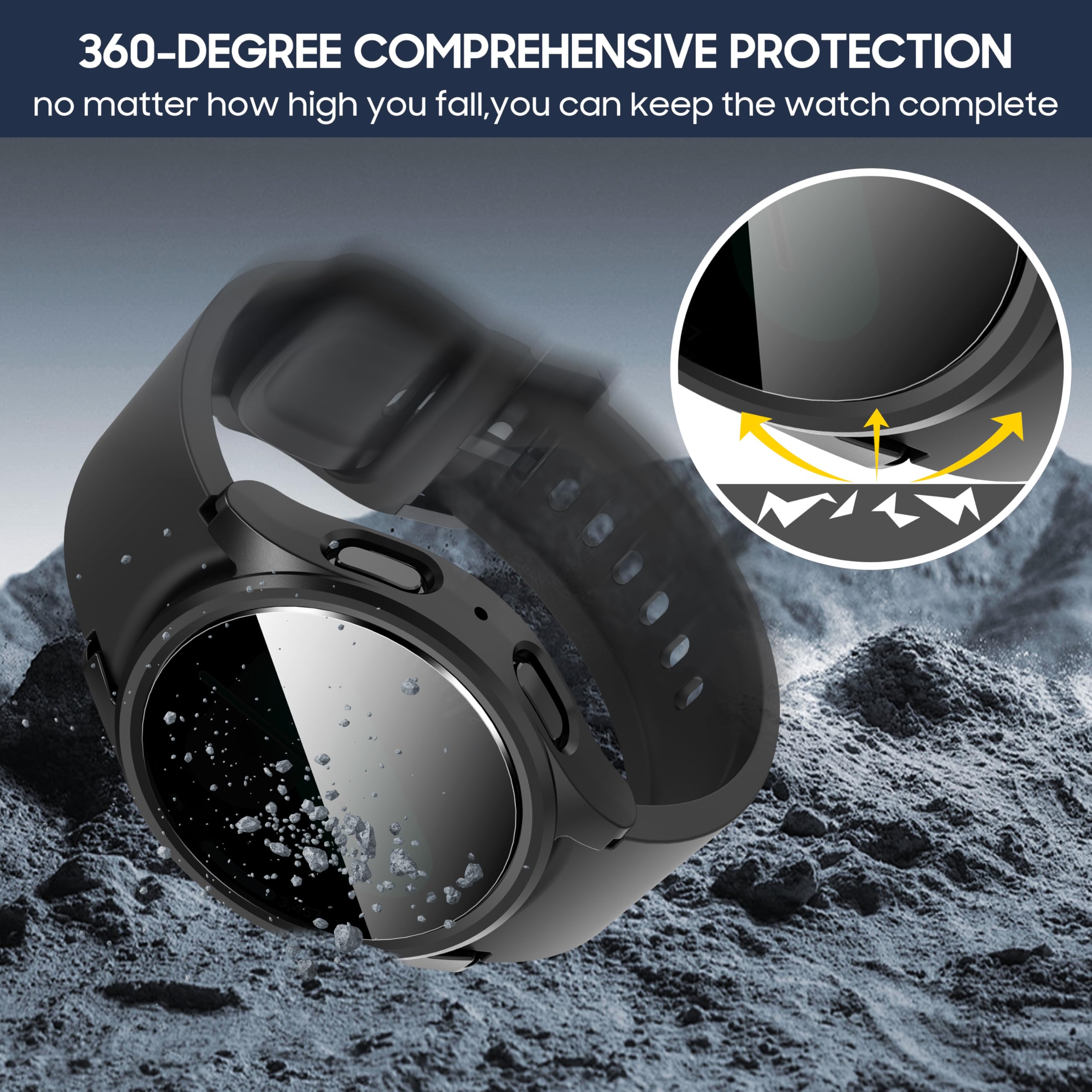 Gehard glas + privacyhoes voor - Samsung Smartwatch Accessories recensie en prijs