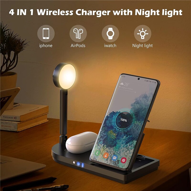 Vouwbare 3-in-1 draadloze opla - Watch Charger Cable recensie en prijs