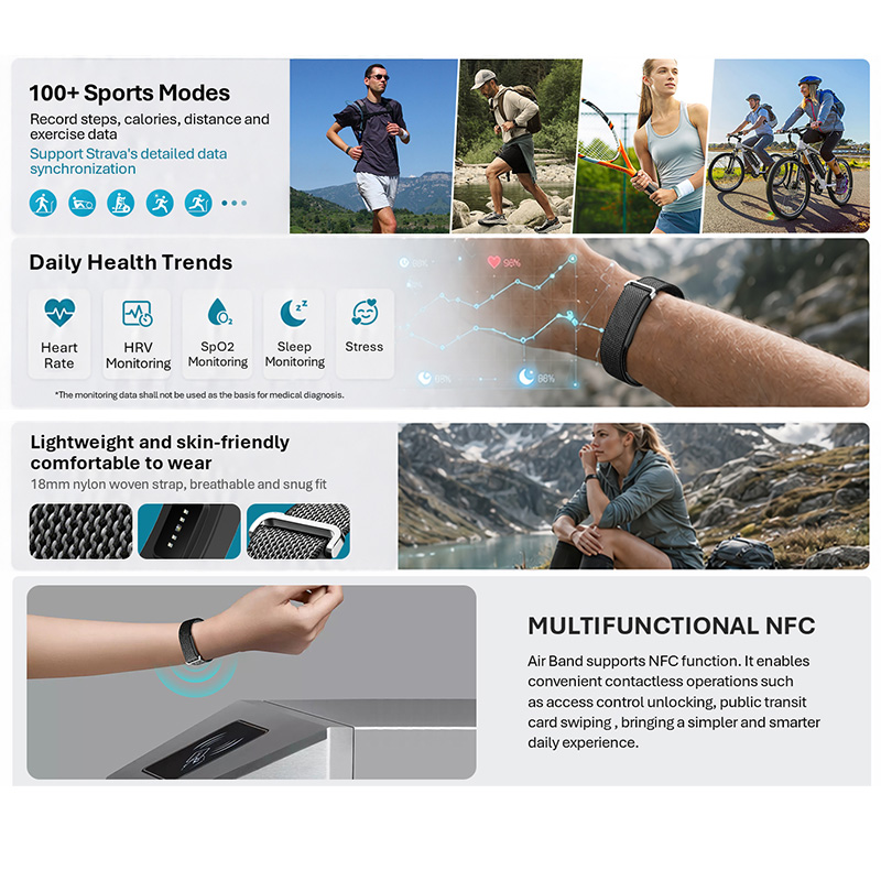 VALDUS Air Band Smart Bracelet - Smartwatch Nexus recensie en prijs