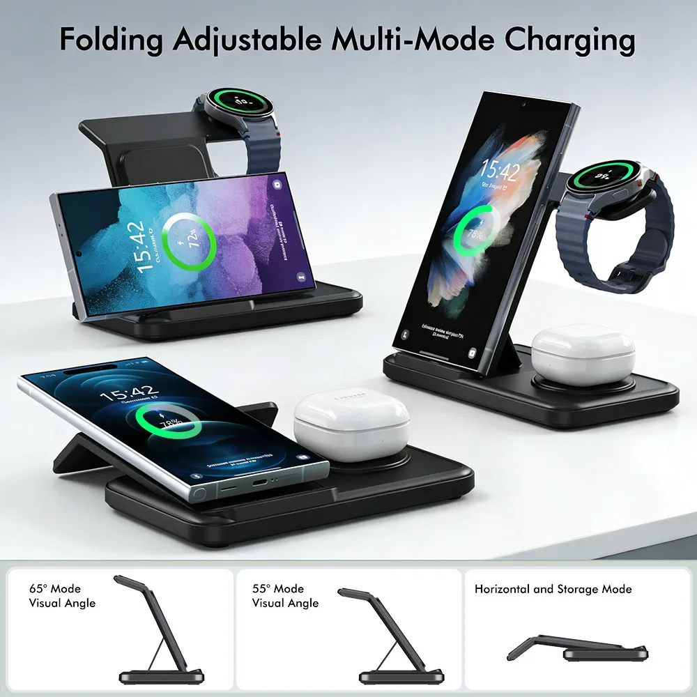 3-in-1 draadloos oplaadstation - Smartwatch Ac recensie en prijs