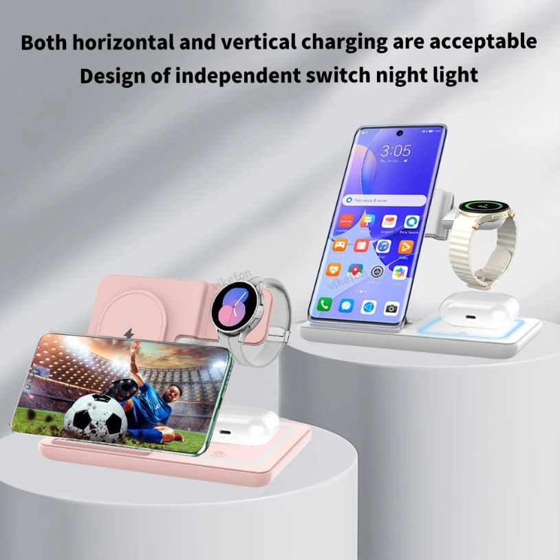 3-in-1 opvouwbare draadloze op - Watch Charger Cable recensie en prijs