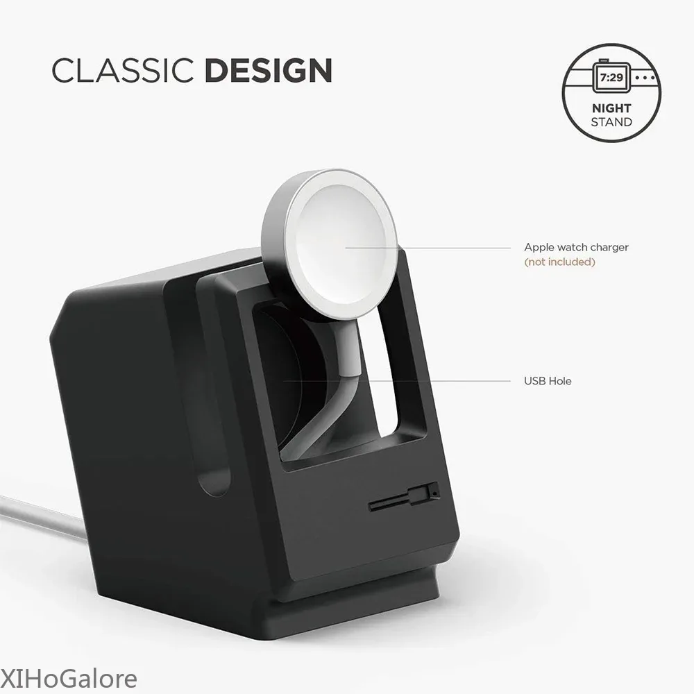 Retro computerpatroon silicone - Watch Charging Dock recensie en prijs